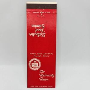Vintage Matchbook Normal Illinois State University Union Collectible